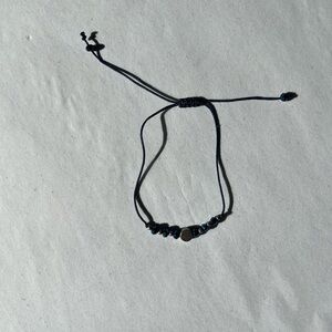 Blue Beaded Adjustable Bracelet